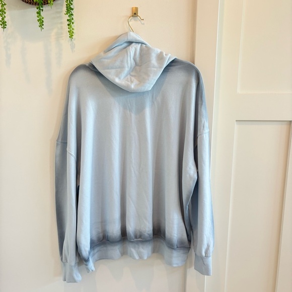 Wild Fable Light Aqua Blue Hoodie Sweatshirt Tie Dye Detail Women's Size XXL NWT - Picture 7 of 9